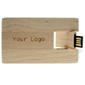 click to enlarge - Wooden USB card